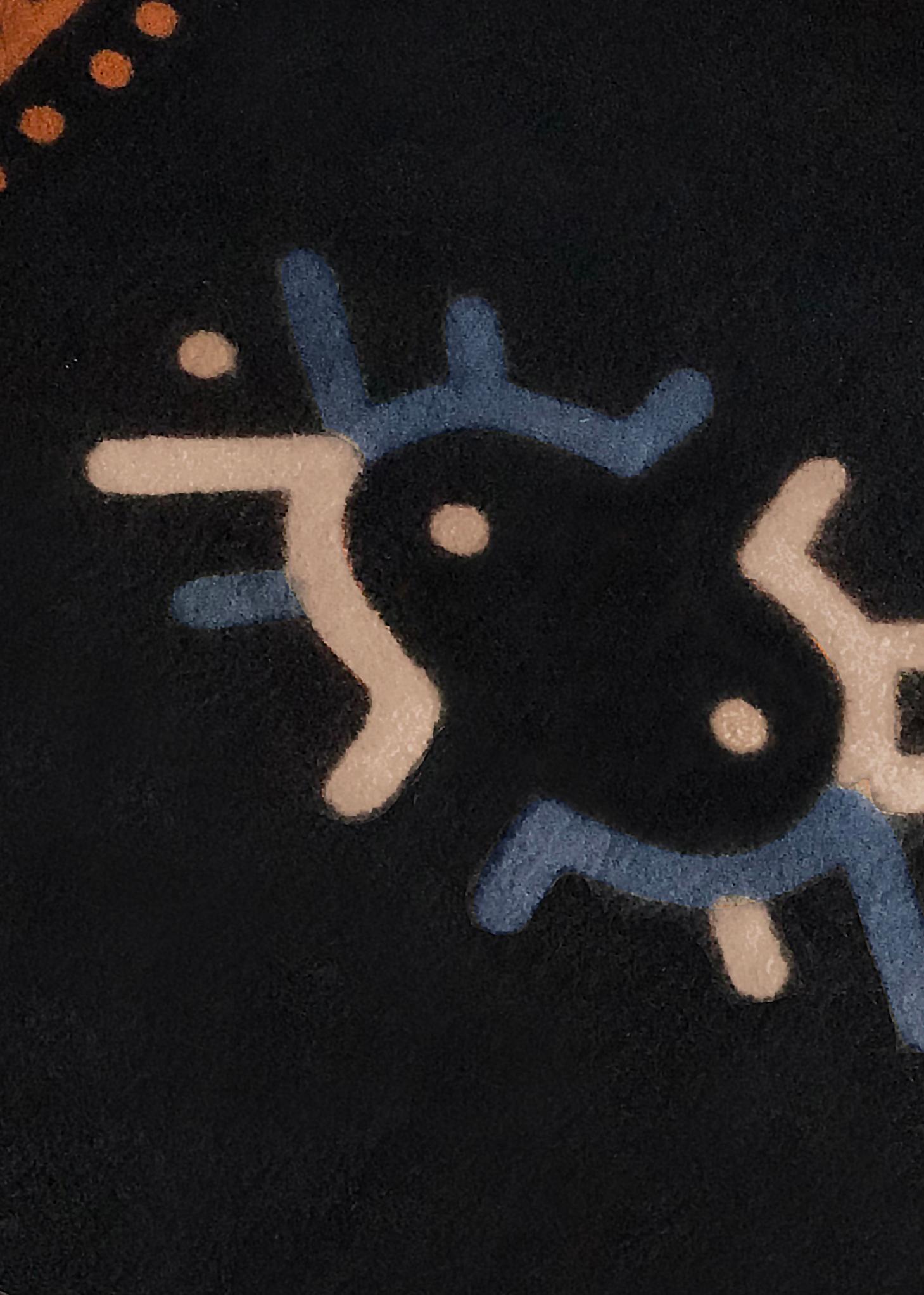 Marmi Kozmos zeitgenössische Filzteppich-Kollektion _The Stars & Fortune Rug (Handgefertigt) im Angebot