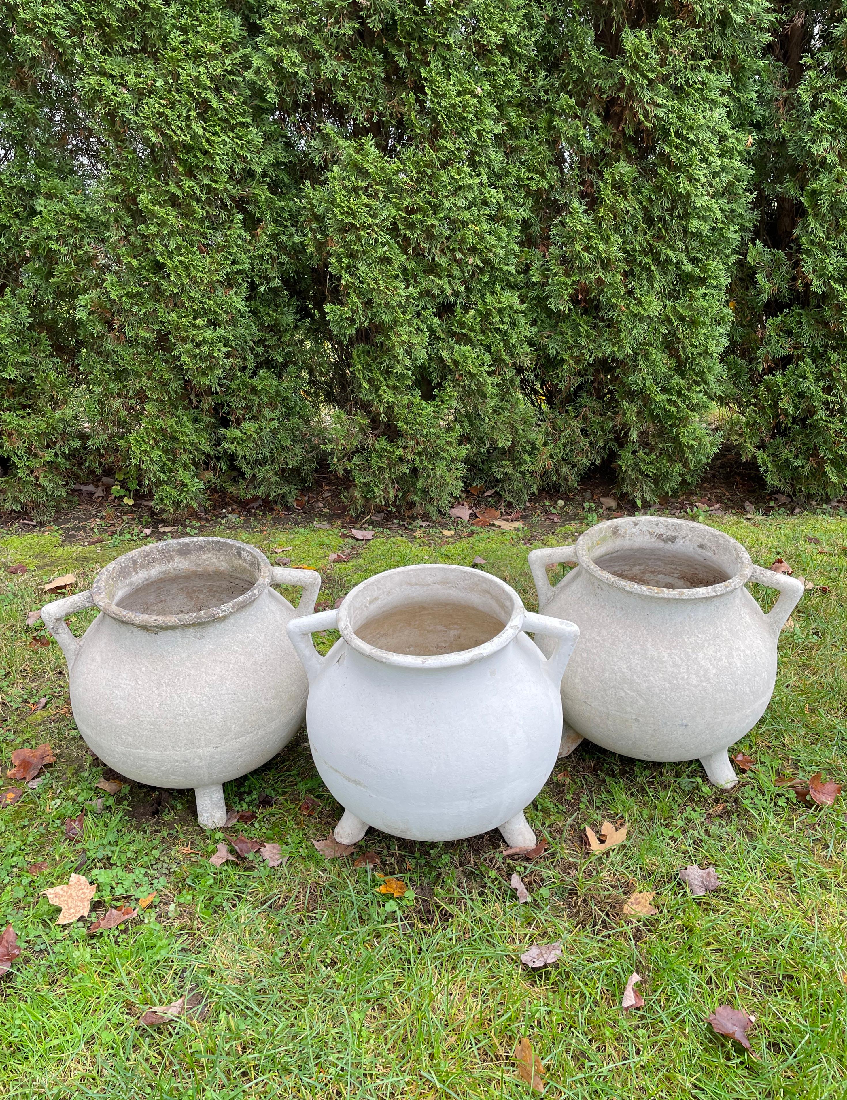 Other Marmite Cauldron-Form Planters Designed by Willy Guhl For Sale