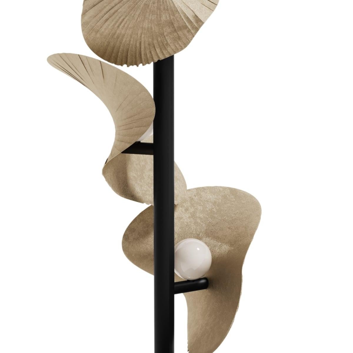 Modern Contemporary Casted Brass Mármol Floor Lamp by Covet House For Sale