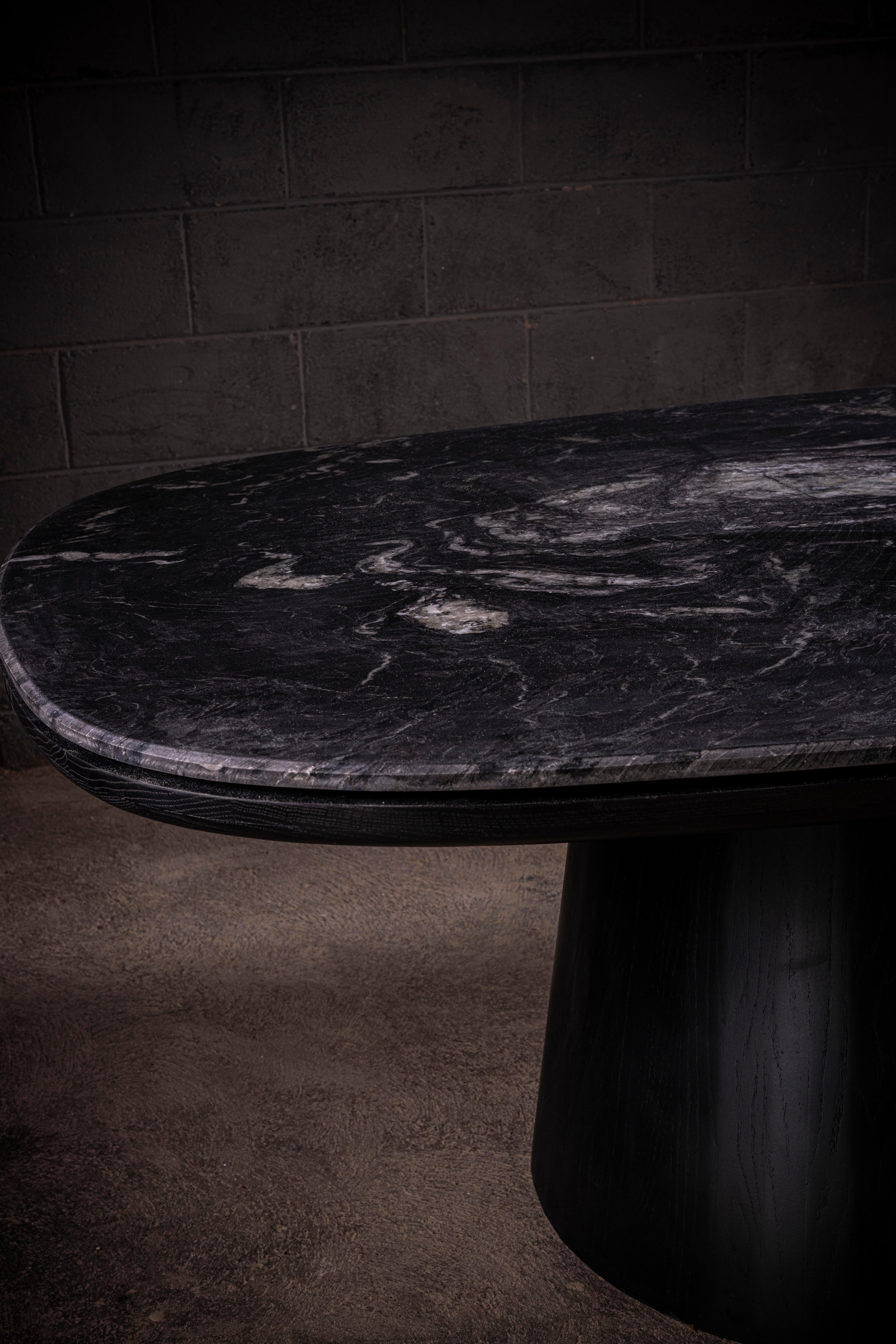 American Marmol Negro Dining Table  For Sale