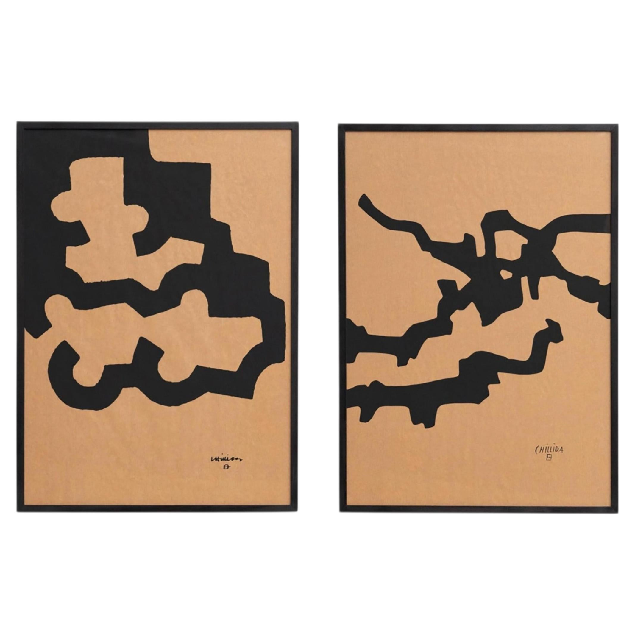 Mármol y Plomo Prints by Eduardo Chillida, Framed, Post-Modern, 1990s