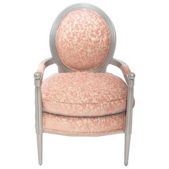Marmont Accent Chair II in Rose & Silver Leaf by Innova Luxuxy Group