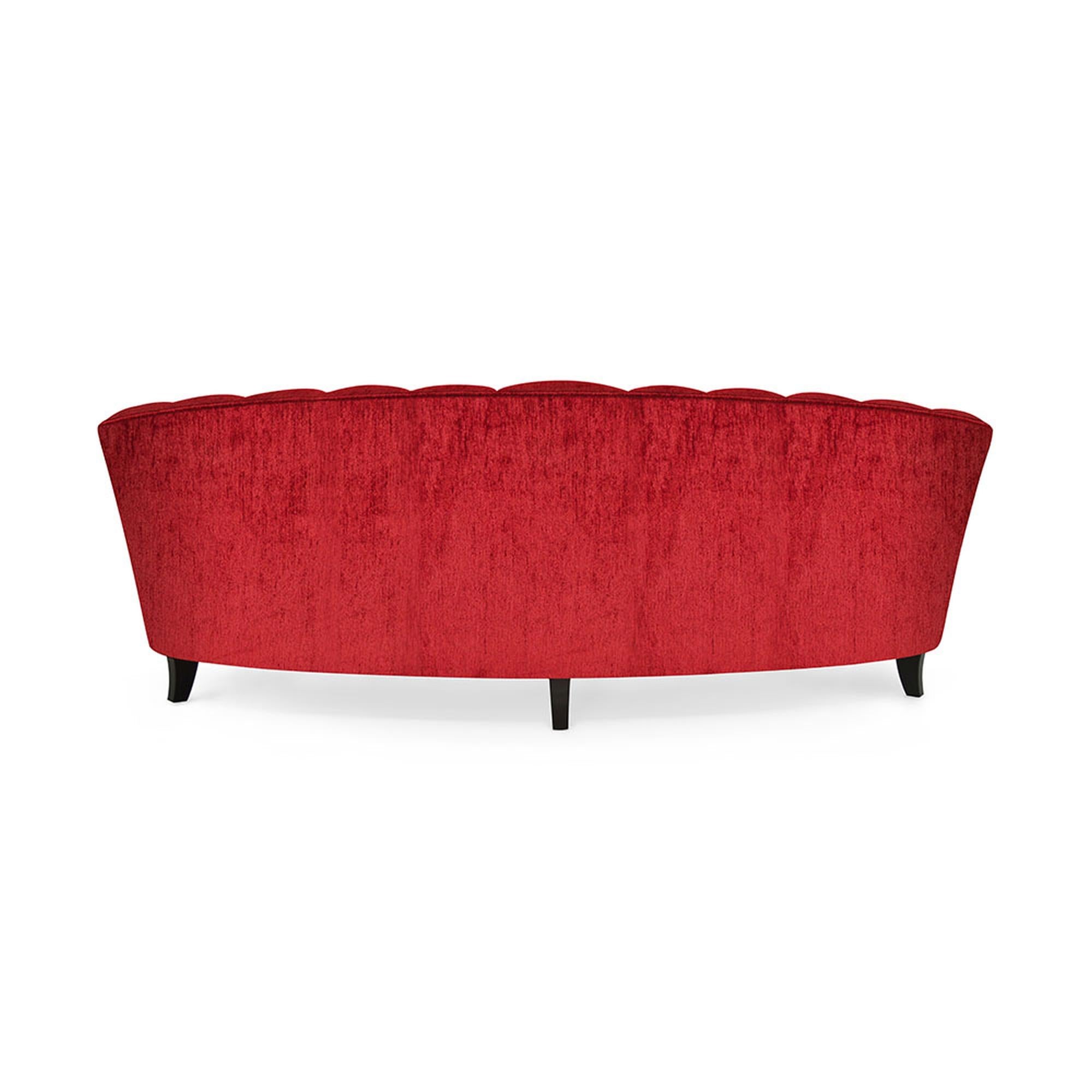 Marmont-Sofa aus Ebenholz und Crimson von Innova Luxuxy Group (Moderne) im Angebot