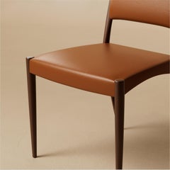 Marmont Walnut Dining Side Chair by Lusano