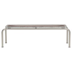 Marmorino Travertino Marble Side Table by Dalmoto