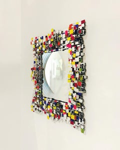 Marmoris (Color) Miroir sculptural contemporain néo-baroque