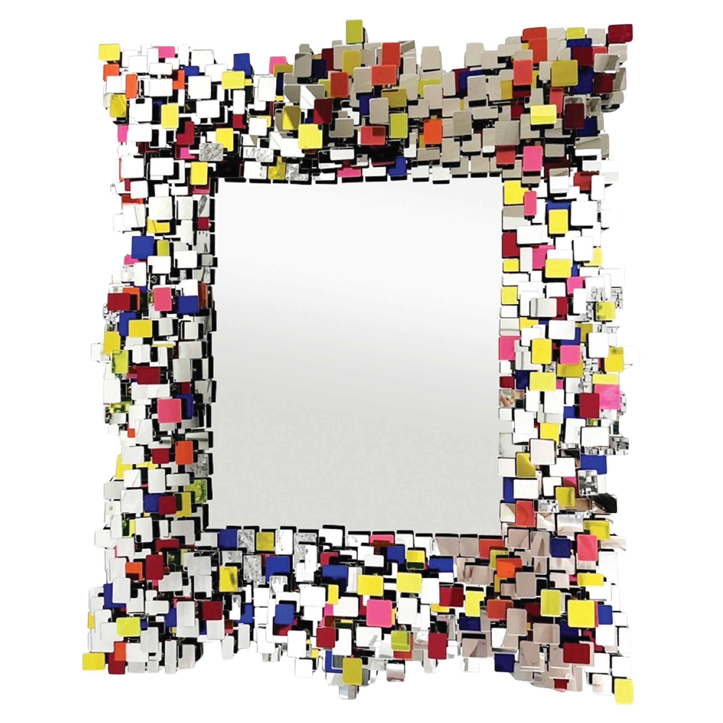 Specchio scultoreo neo-barocco Marmoris (colore)