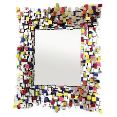 Marmoris (Color) Miroir sculptural contemporain néo-baroque