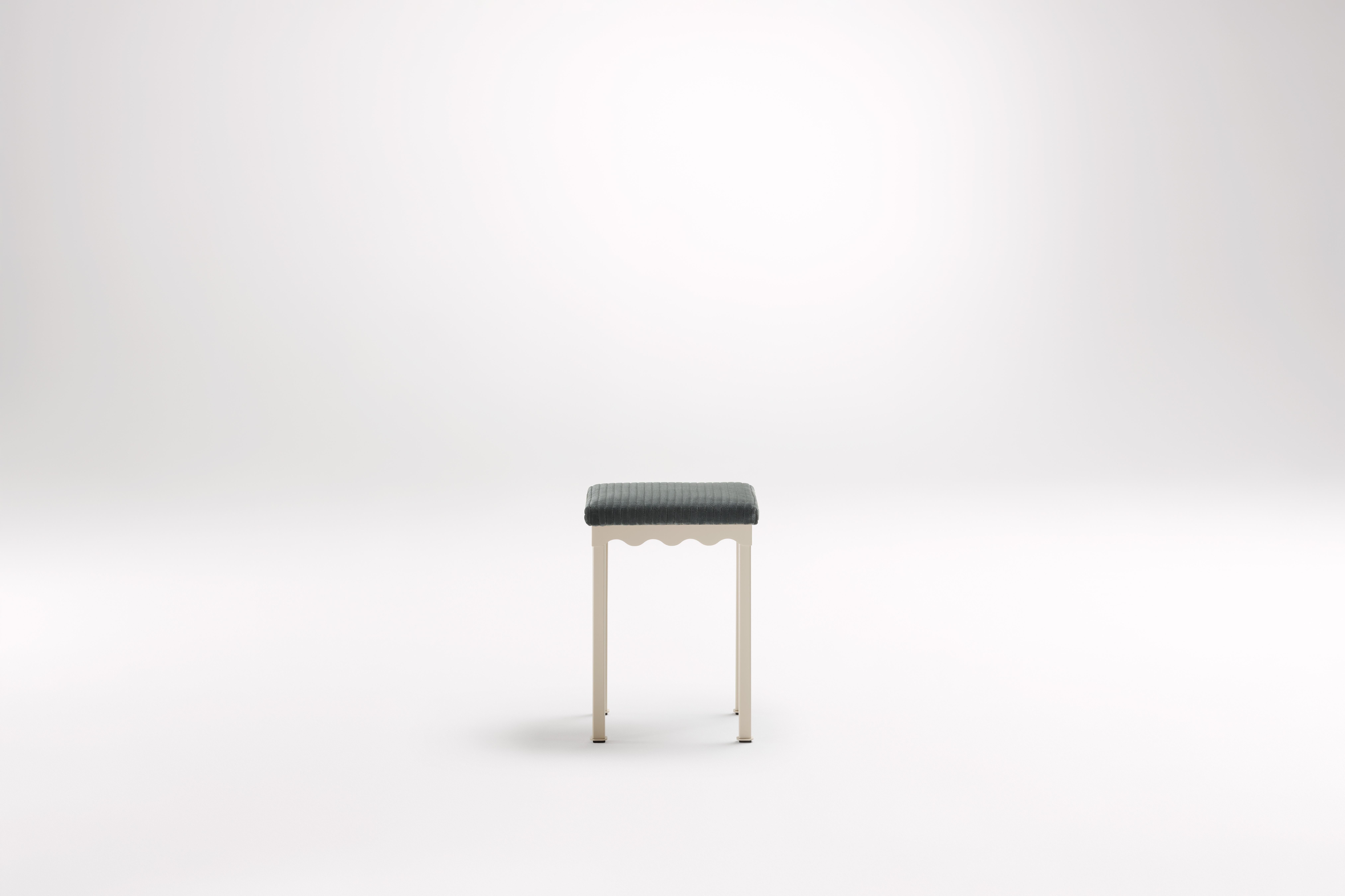 Marmoset Bellini Low Stool by Coco Flip
Dimensions: D 34 x W 34 x H 45 cm
Materials: Timber / Stone tops, Powder-coated steel frame. 
Weight: 5 kg
Frame Finishes: Textura Paperbark.

Coco Flip is a Melbourne based furniture and lighting design