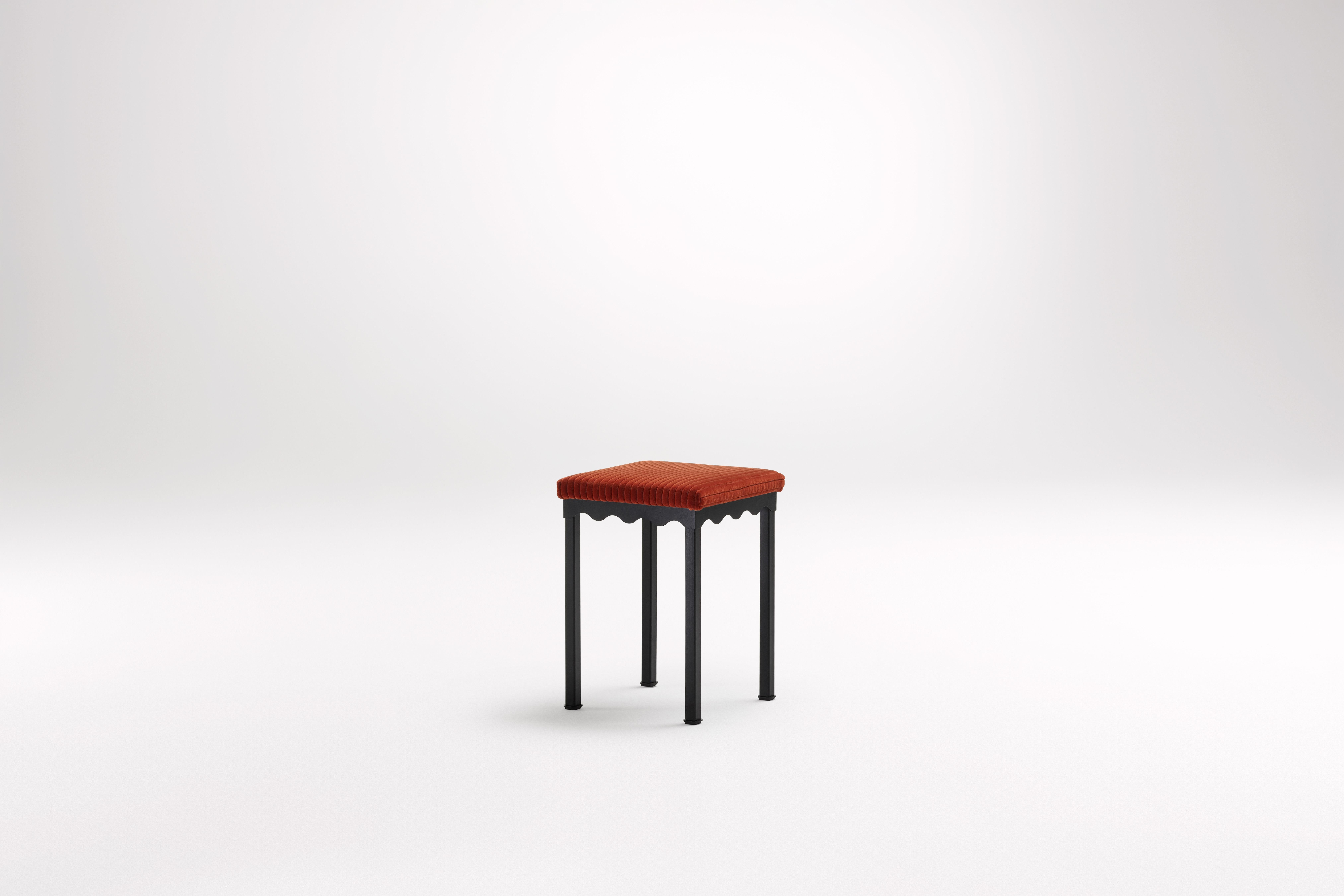 Steel Marmoset Bellini Low Stool by Coco Flip For Sale