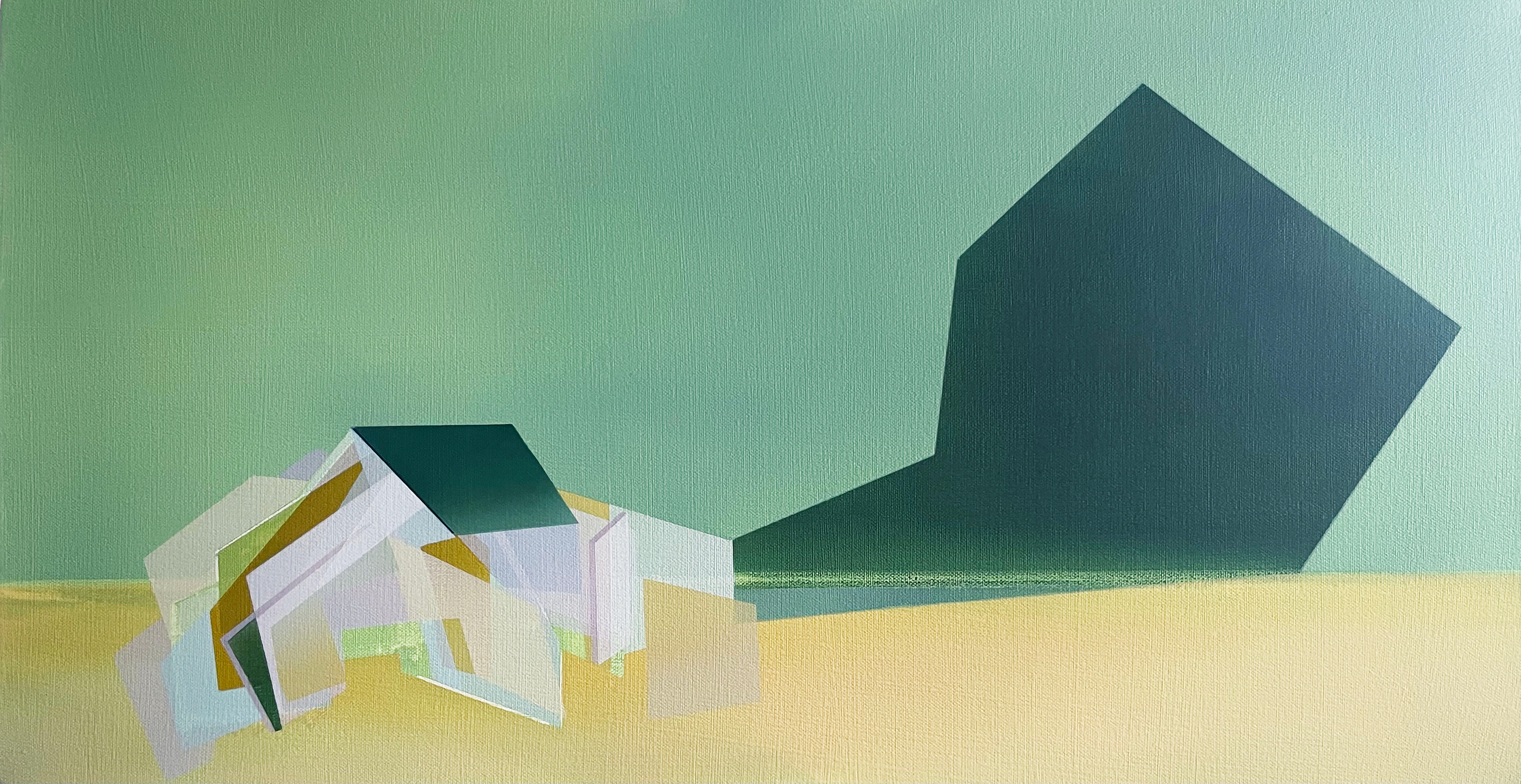 Marna Shopoff Abstract Painting - Paper Palace