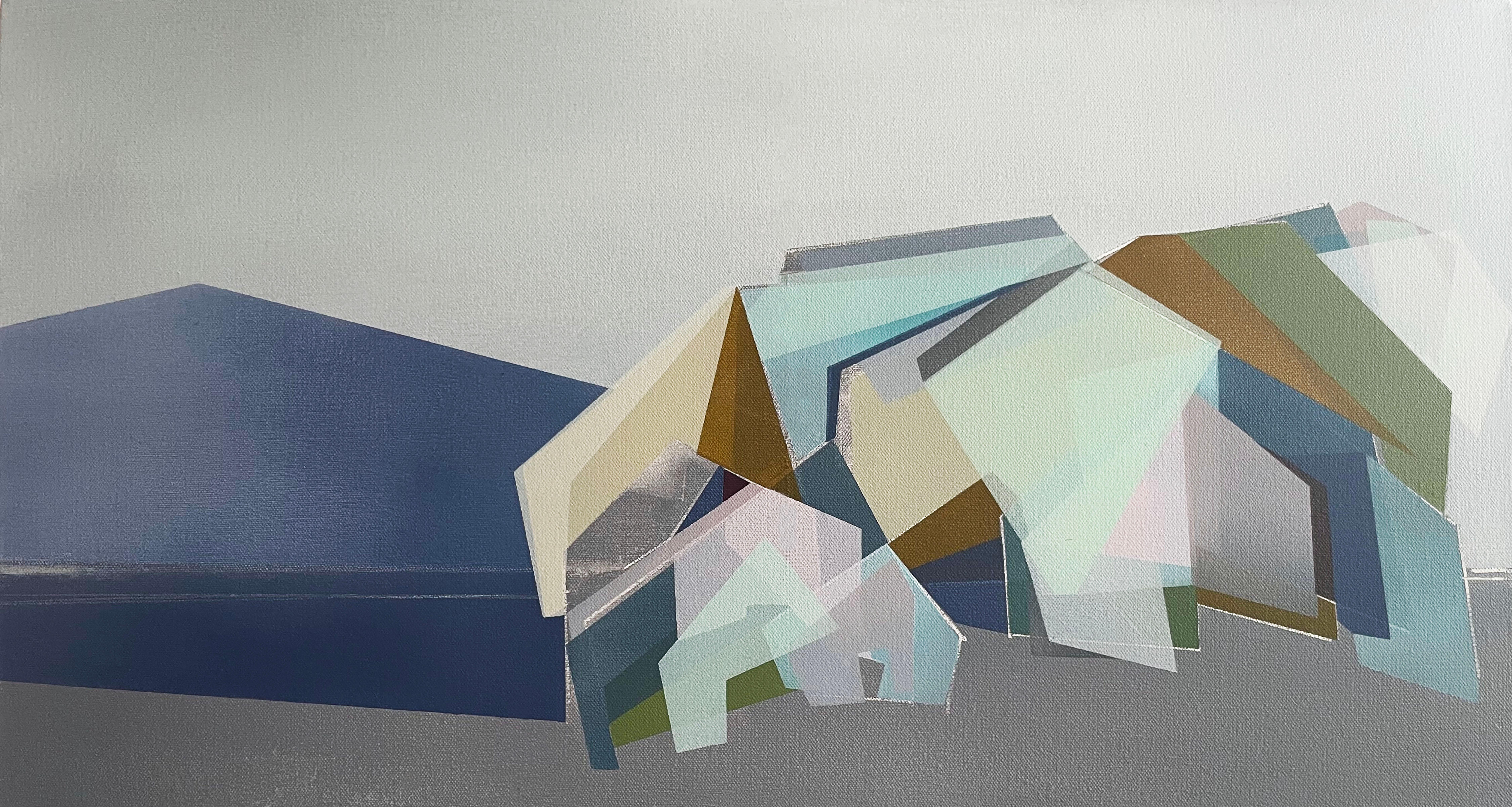 Marna Shopoff Abstract Painting - Paper Pile