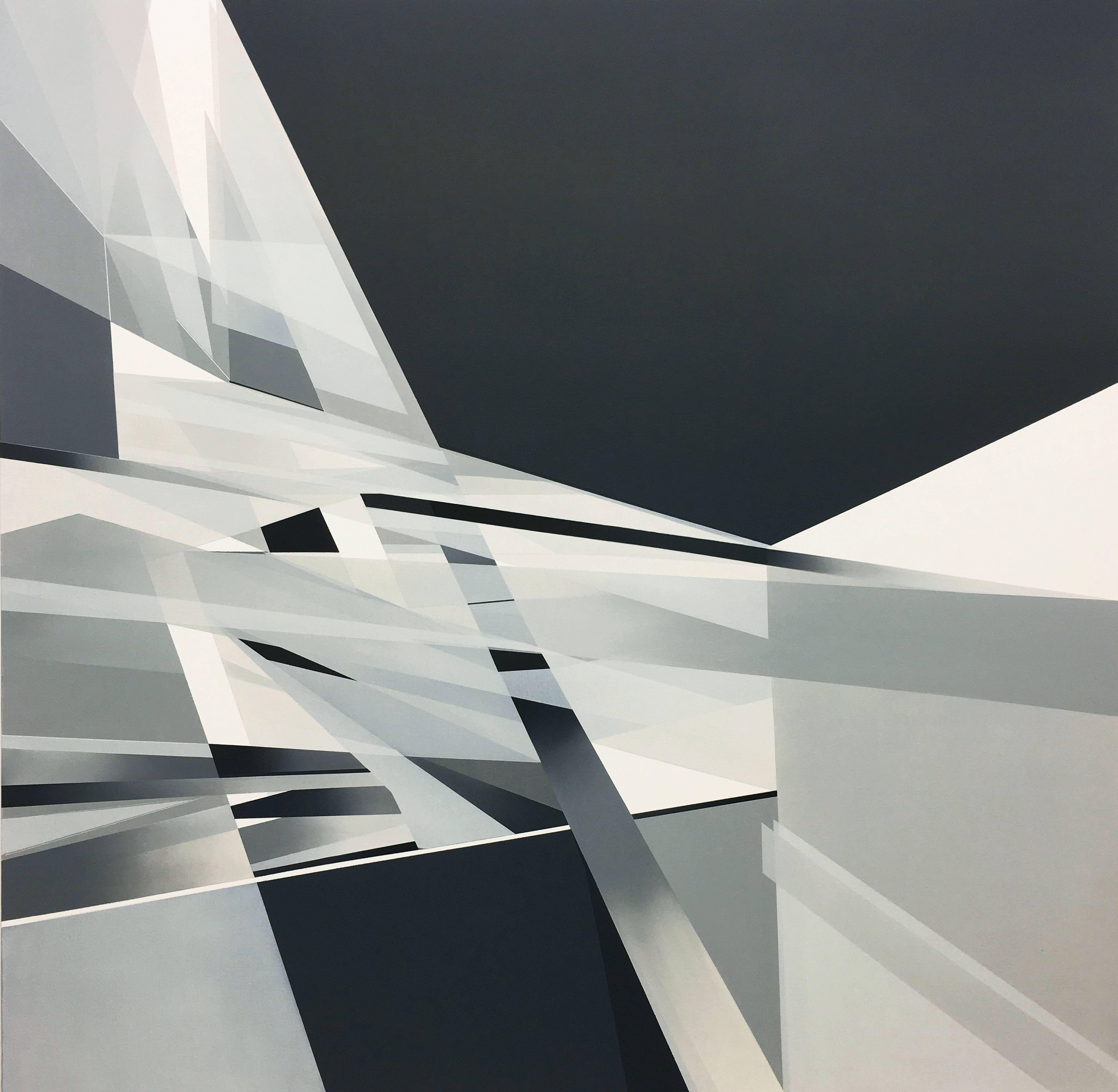 Marna Shopoff Abstract Painting - Shades of Grey