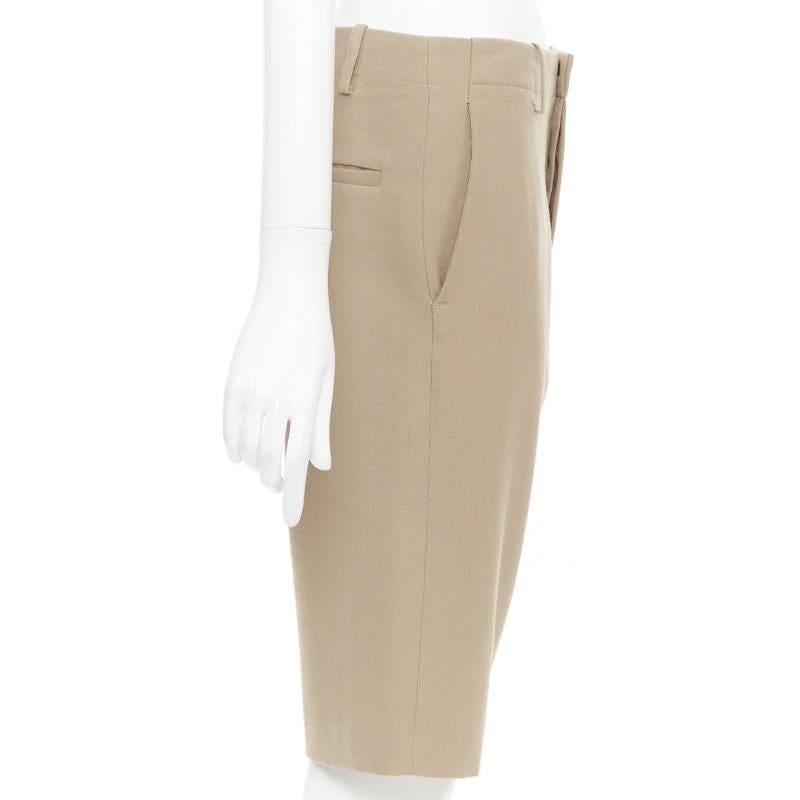 MARNI 100% wool concealed waistband knee length shorts IT38 XS In Good Condition For Sale In Hong Kong, NT