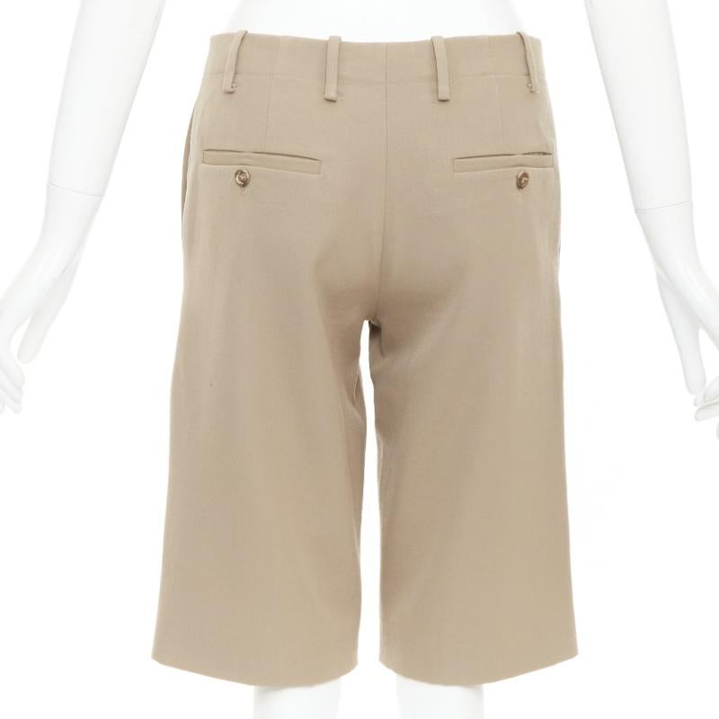 Women's MARNI 100% wool concealed waistband knee length shorts IT38 XS For Sale