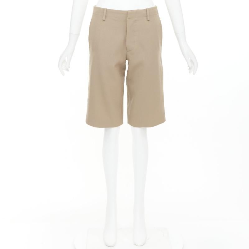 MARNI 100% wool concealed waistband knee length shorts IT38 XS For Sale 4