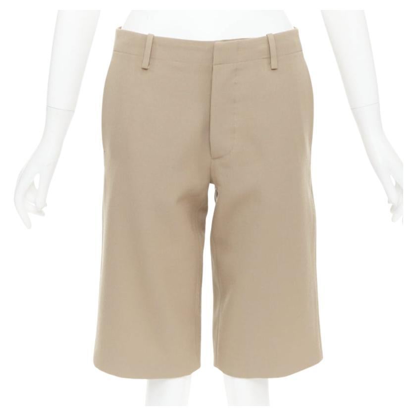 MARNI 100% wool concealed waistband knee length shorts IT38 XS