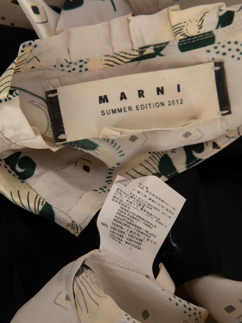 Marni 2012 - Robe avec nœud floral en satin Taille XS en vente 1