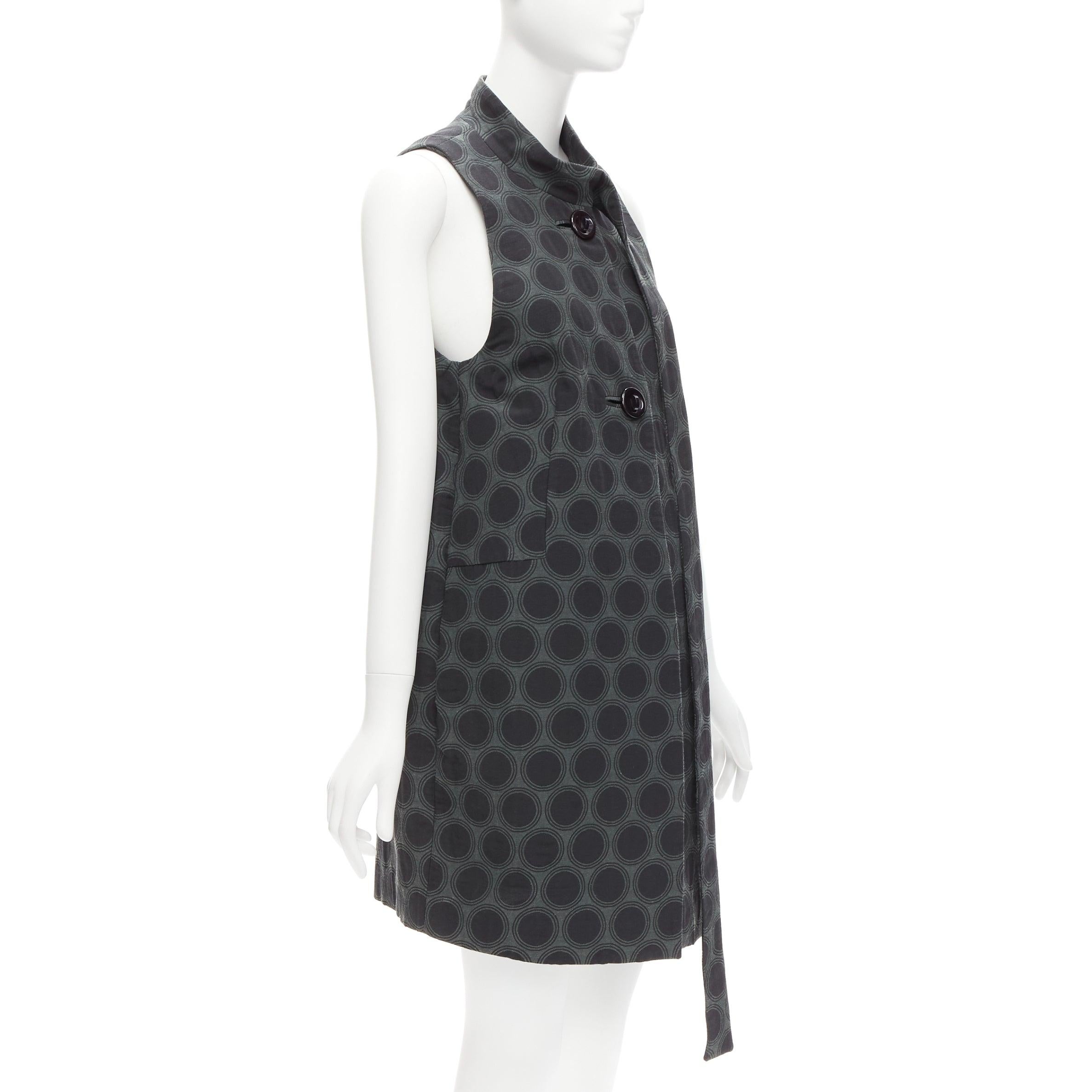 MARNI 2012 navy green black dot print long strap collar dress IT40 S
Reference: CELG/A00233
Brand: Marni
Material: Cotton, Blend
Color: Green, Black
Pattern: Dotted
Closure: Button
Lining: Multicolour Fabric
Extra Details: Extra long belt detail at