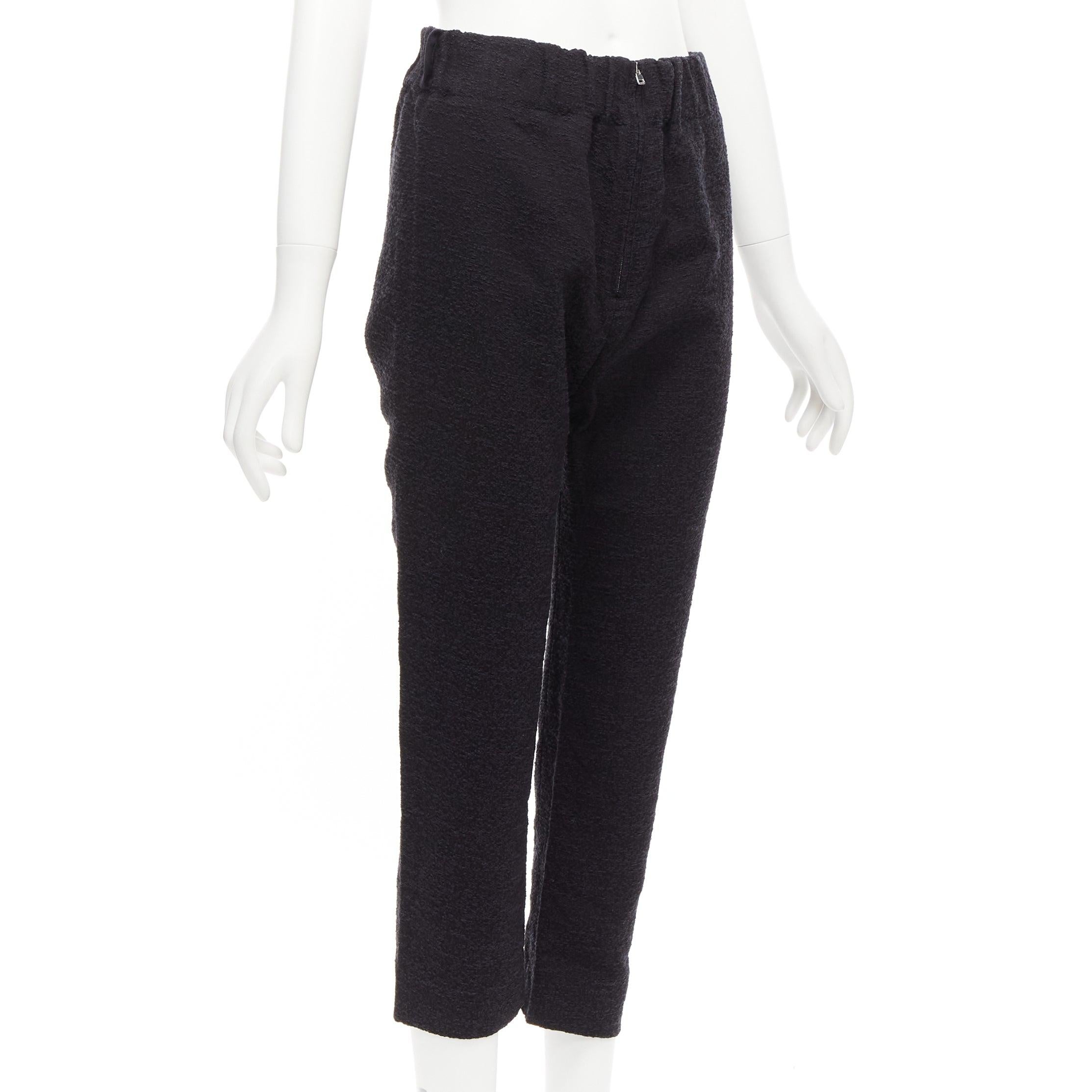 MARNI 2014 black cotton blend jacquard zip front tapered pants IT38 XS
Reference: CELG/A00257
Brand: Marni
Collection: 2014
Material: Cotton, Blend
Color: Black
Pattern: Solid
Closure: Zip
Extra Details: Zip front.
Made in: