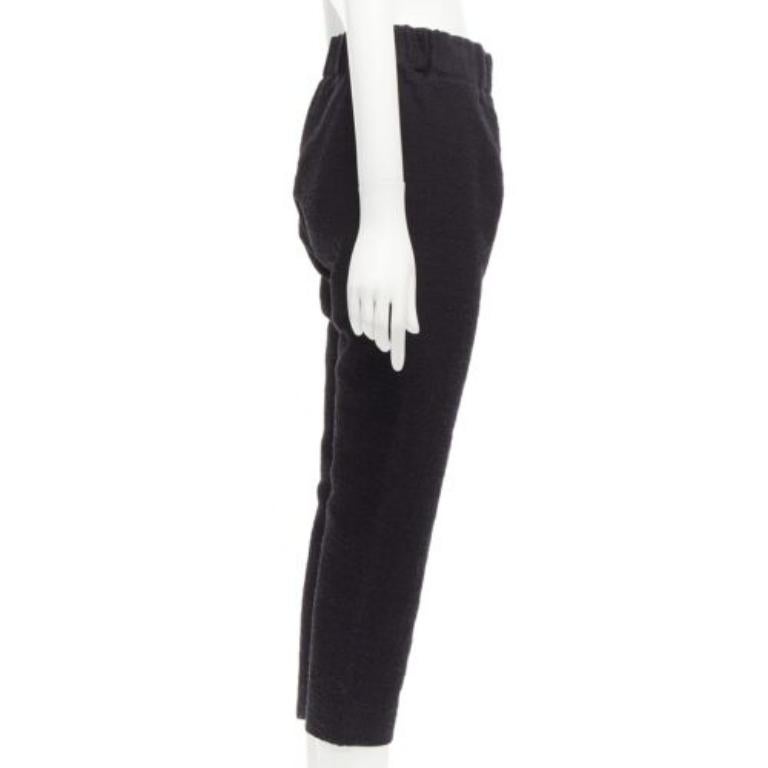 MARNI 2014 noir coton mélangé jacquard pantalon fuselé à fermeture éclair IT38 XS Excellent état - En vente à Hong Kong, NT