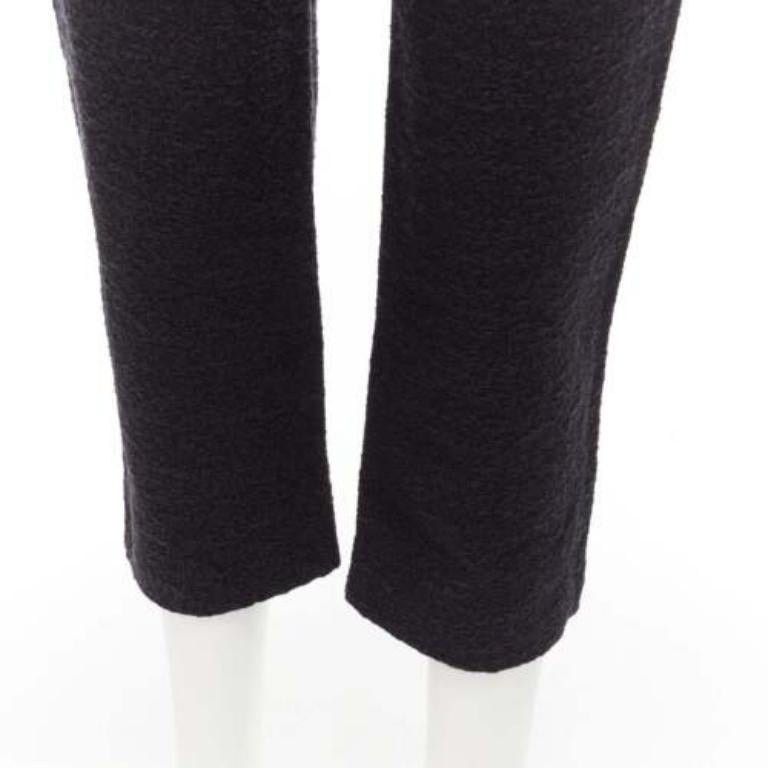 MARNI 2014 noir coton mélangé jacquard pantalon fuselé à fermeture éclair IT38 XS en vente 2