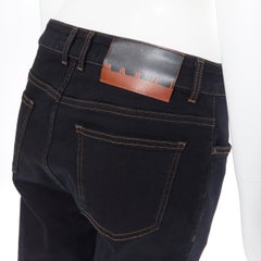MARNI 2019 indigo stretch denim overstitched 4-pocket casual jeans IT42