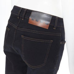 MARNI 2019 indigo stretch denim overstitched 4-pocket casual jeans IT42