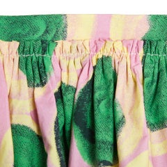 Marni 2019 Jupe Pois Vert FR40 Colorfull Cotton Skirt UK12 US10