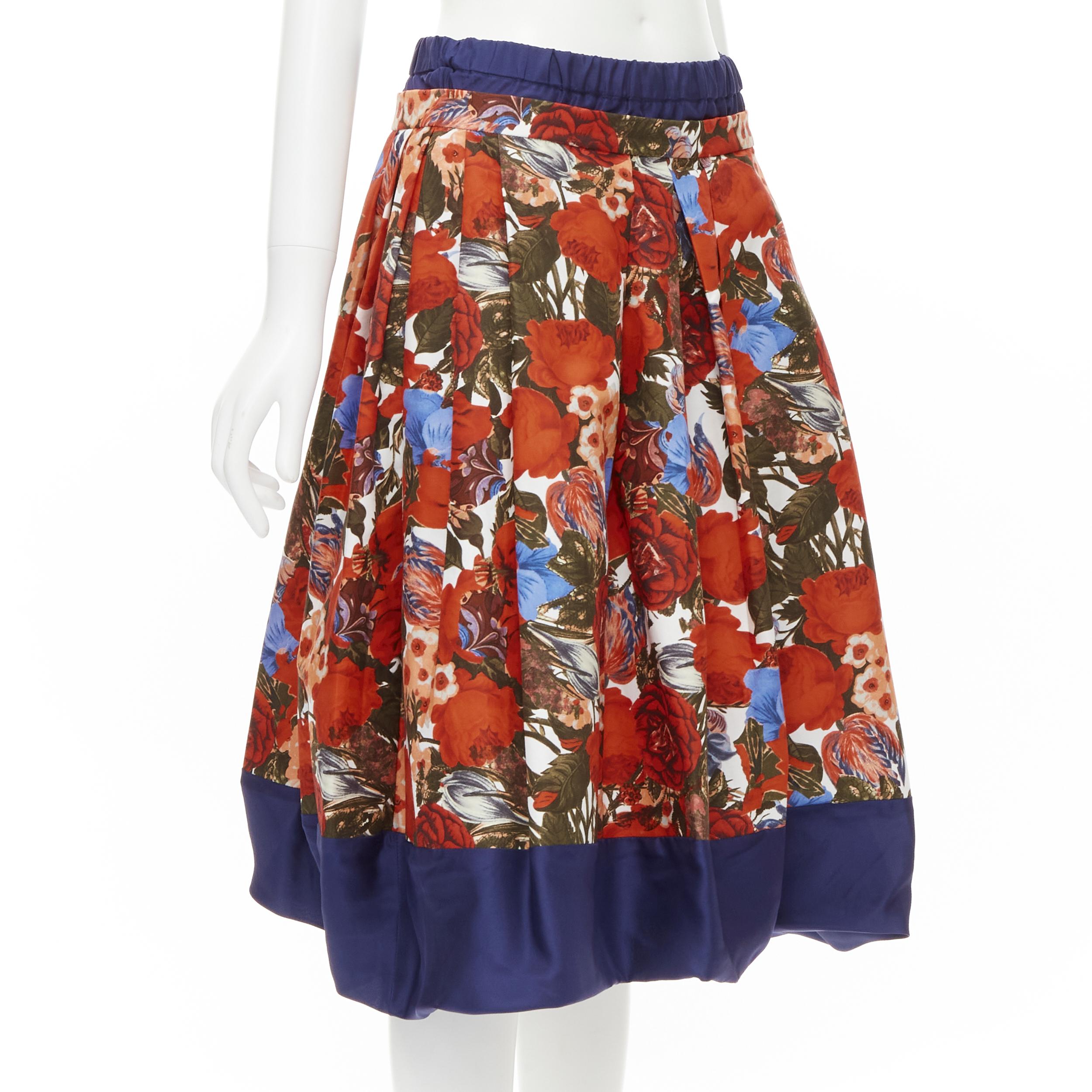 navy silk skirt