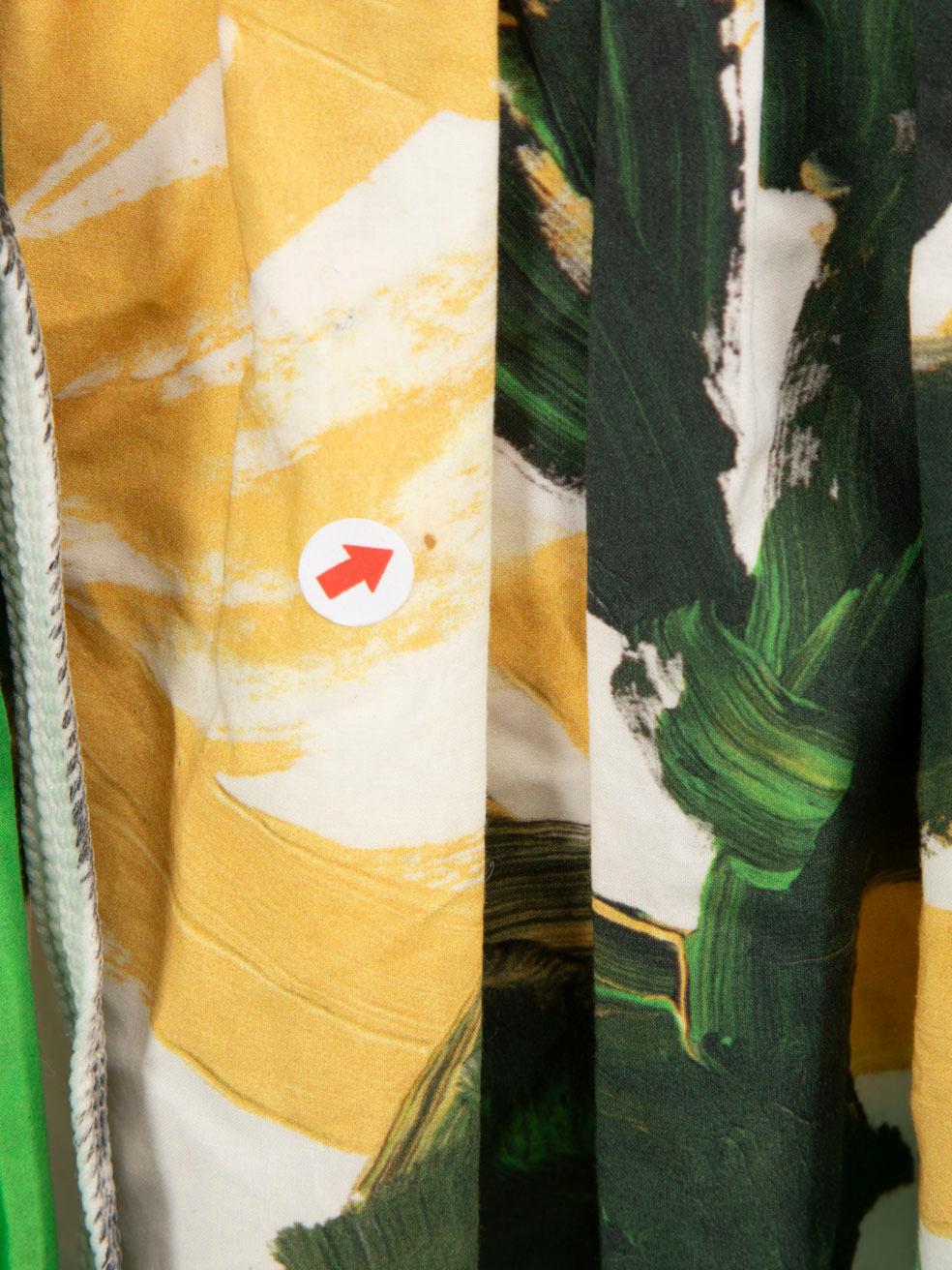 Women's Marni Abstract Paint Print Midi Dress Size L