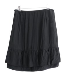 Marni Archival Leather Trim Black Skirt