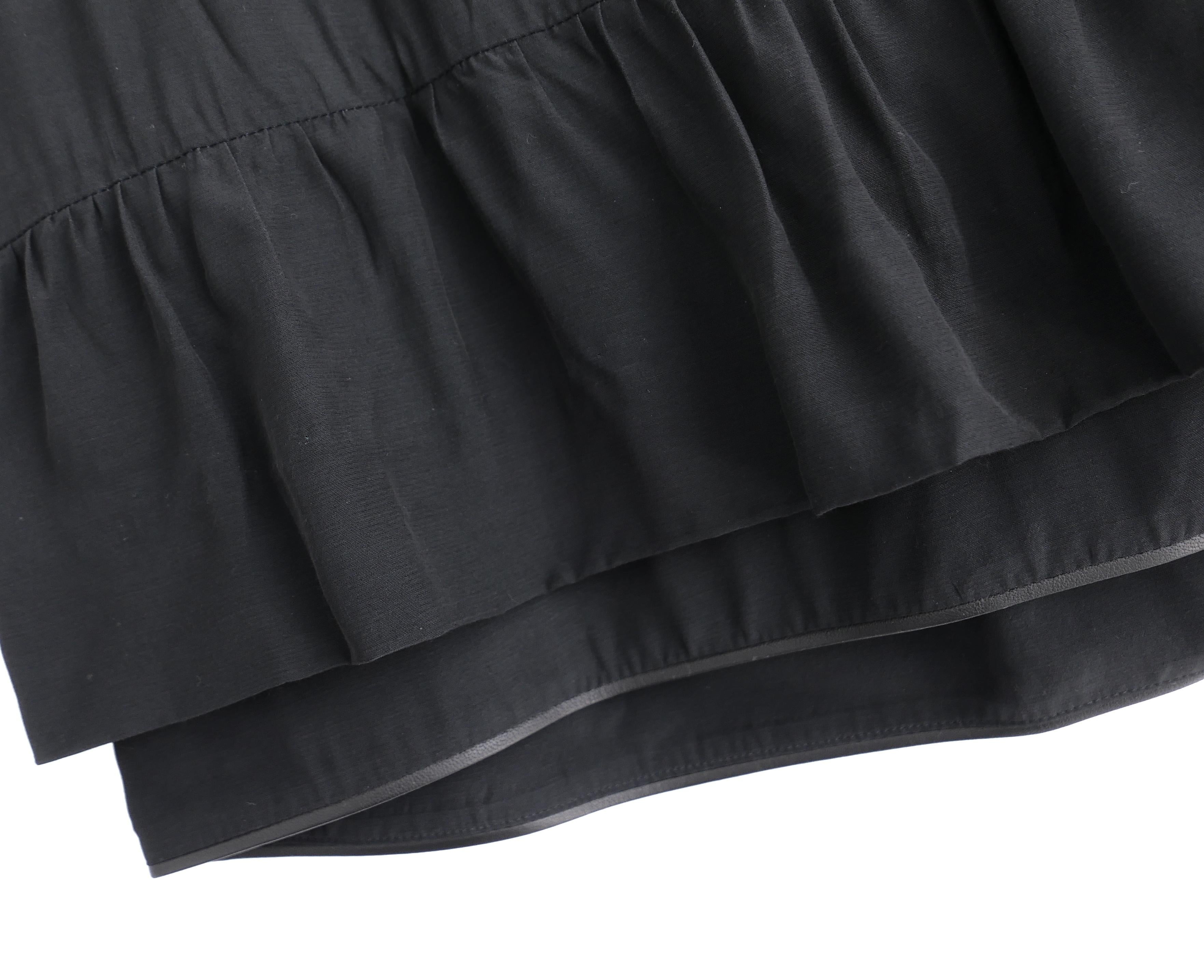 Falda Marni Archival con Ribete de Piel Negra en Excelente estado para la venta en London, GB