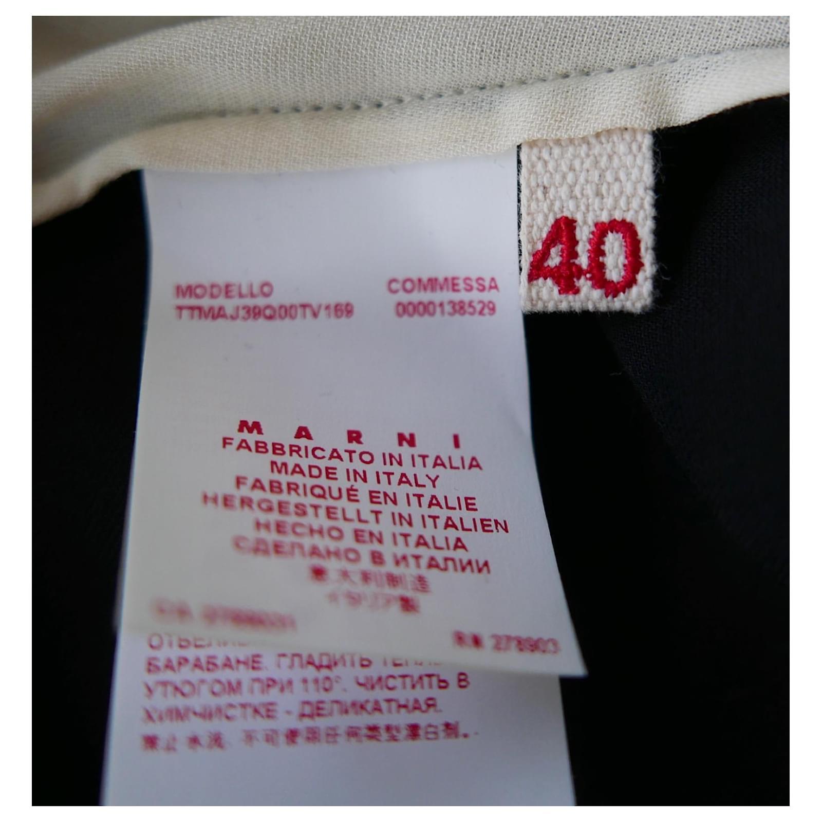 Marni Archival Panelled Frilled Top In Excellent Condition For Sale In London, GB