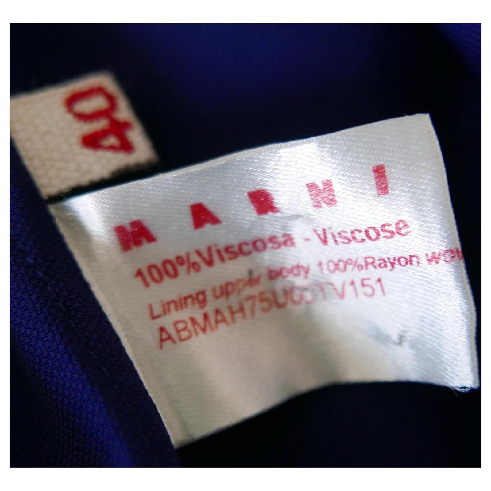 Marni Archival Violet Robe en crêpe drapée en vente 2