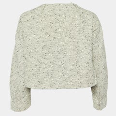 Marni Beige Boucle Tweed Wrap-Around Jacket M