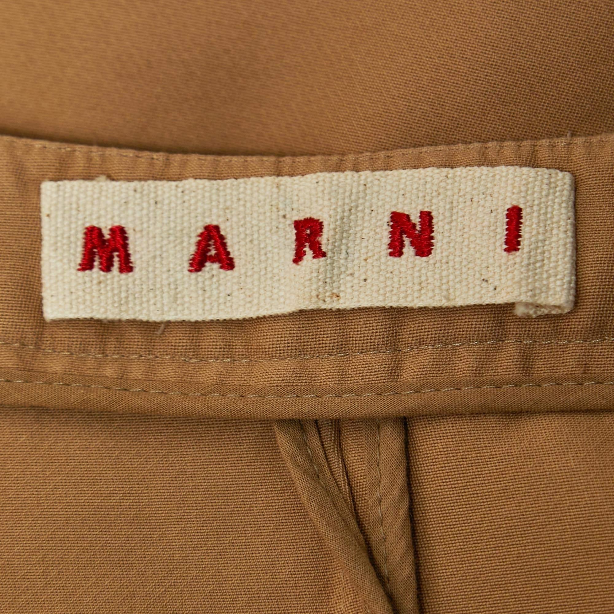 Marni Top sin mangas con botones de algodón beige M en Bueno estado para la venta en Dubai, Al Qouz 2