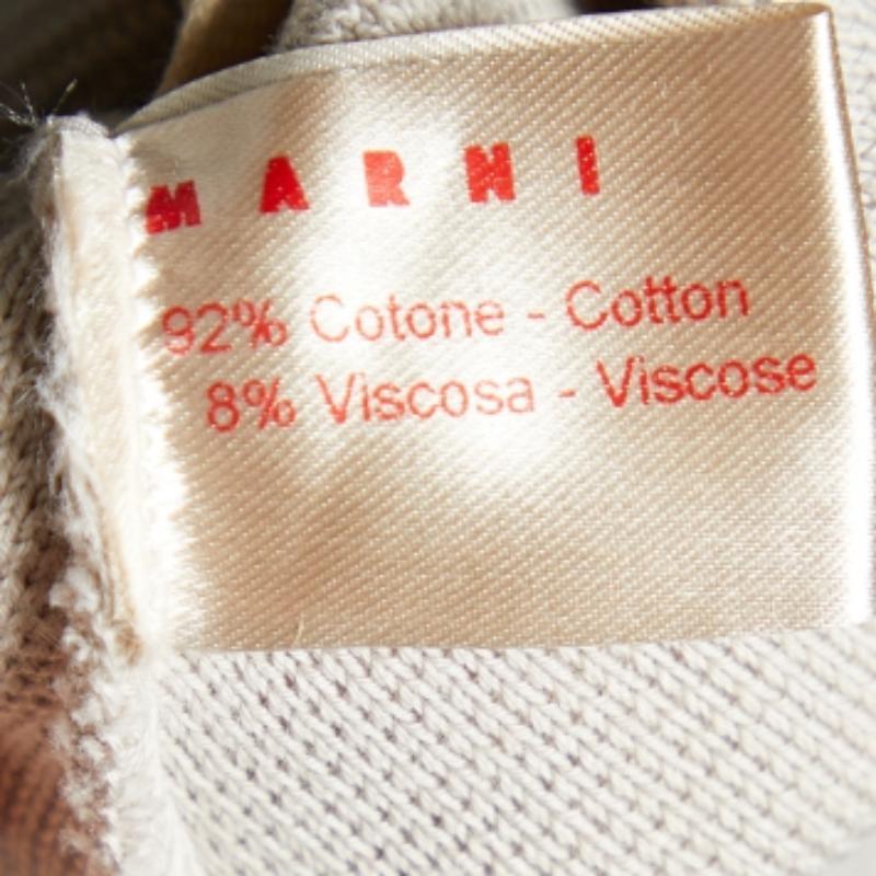 Marni Beige Capri-Hose aus Baumwollstrick S Damen im Angebot