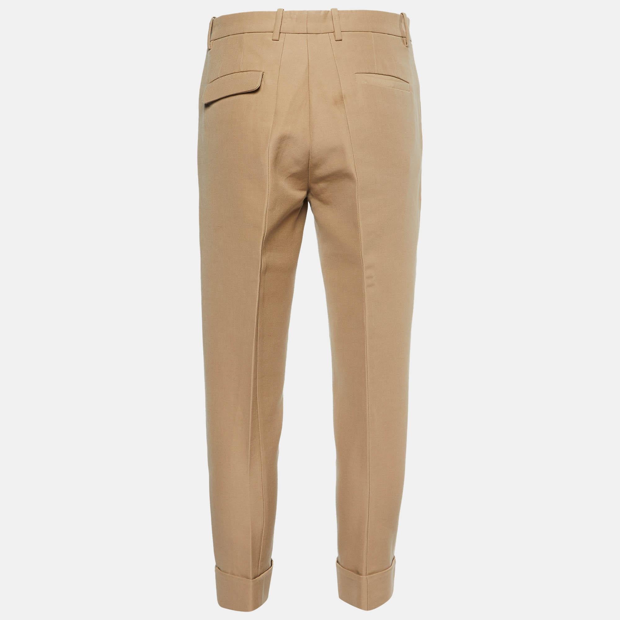 Enhance your formal attire with this pair of trousers. Designed into a superb silhouette and fit this pair of trousers will definitely make you look elegant.