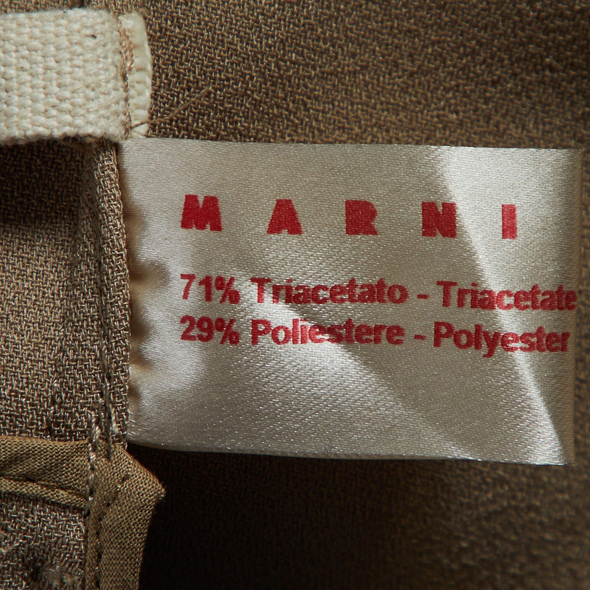 Donna Marni - Giacca aperta sul davanti in crepe beige S in vendita