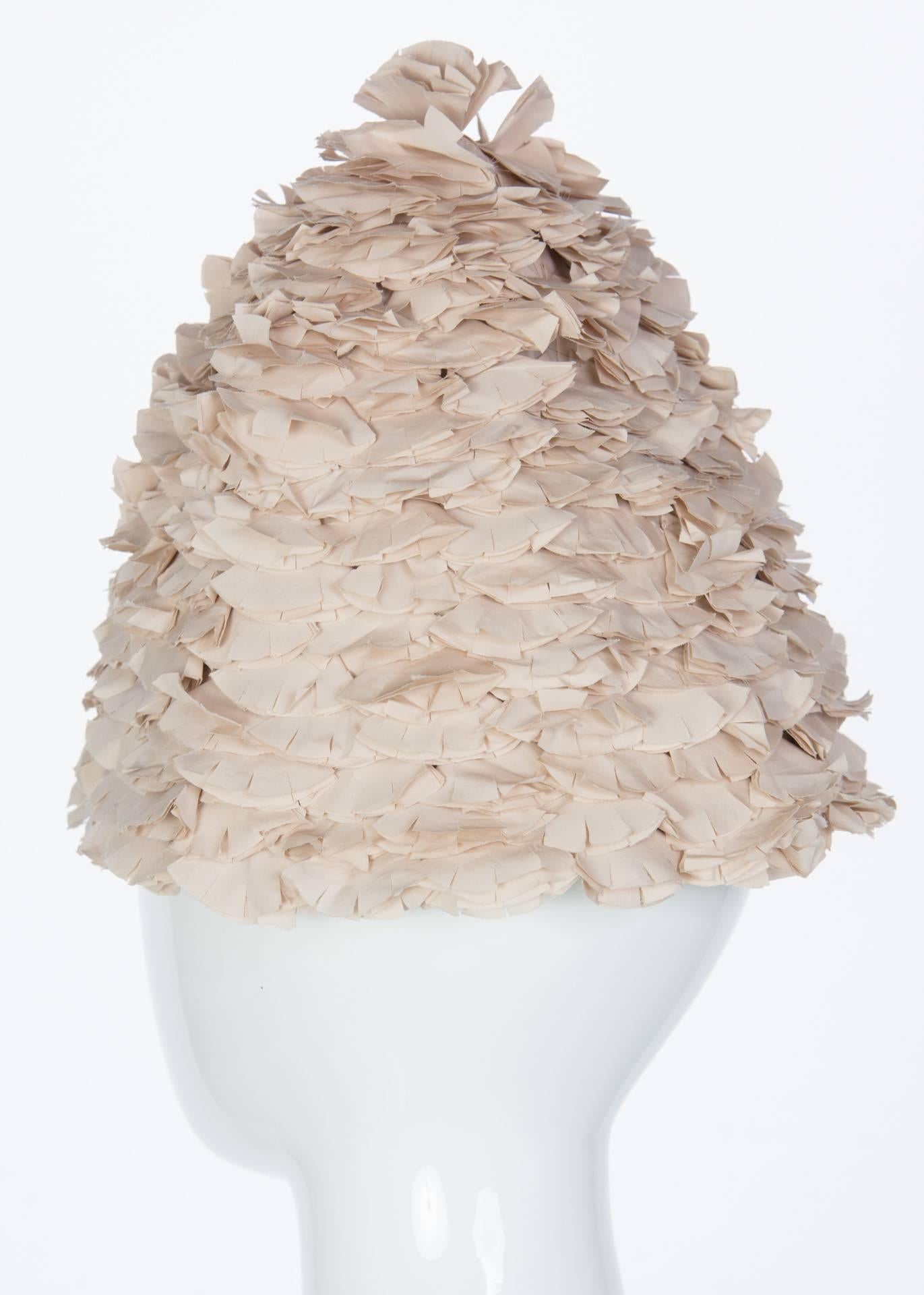 Marni Beige Flower Petal Hat, S / S 2008   3