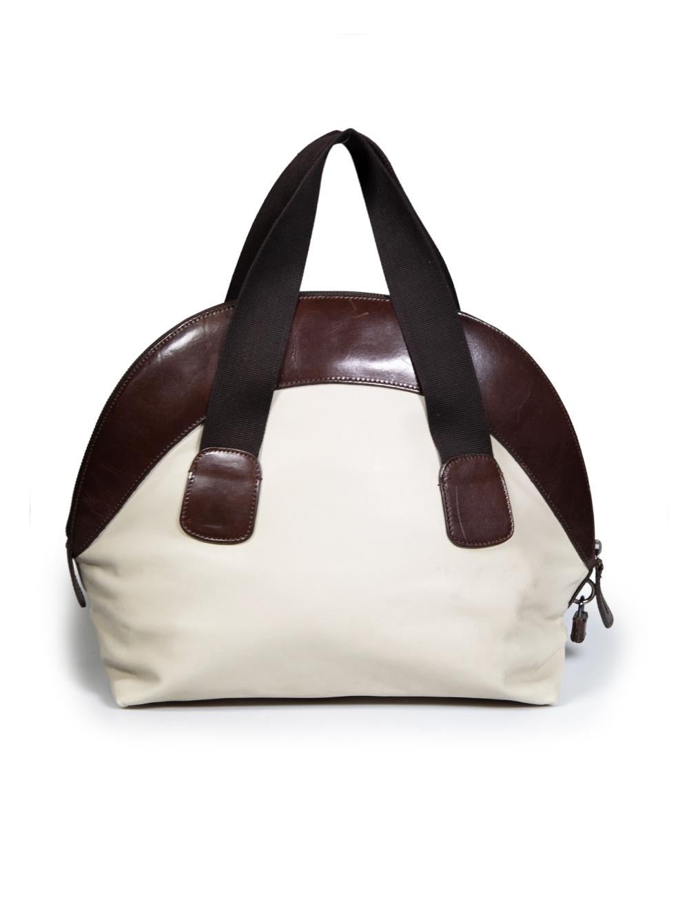 Marni Beige Leather Handbag In Good Condition In London, GB
