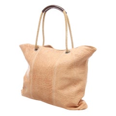 	MARNI Beige Leather Shopping Tote