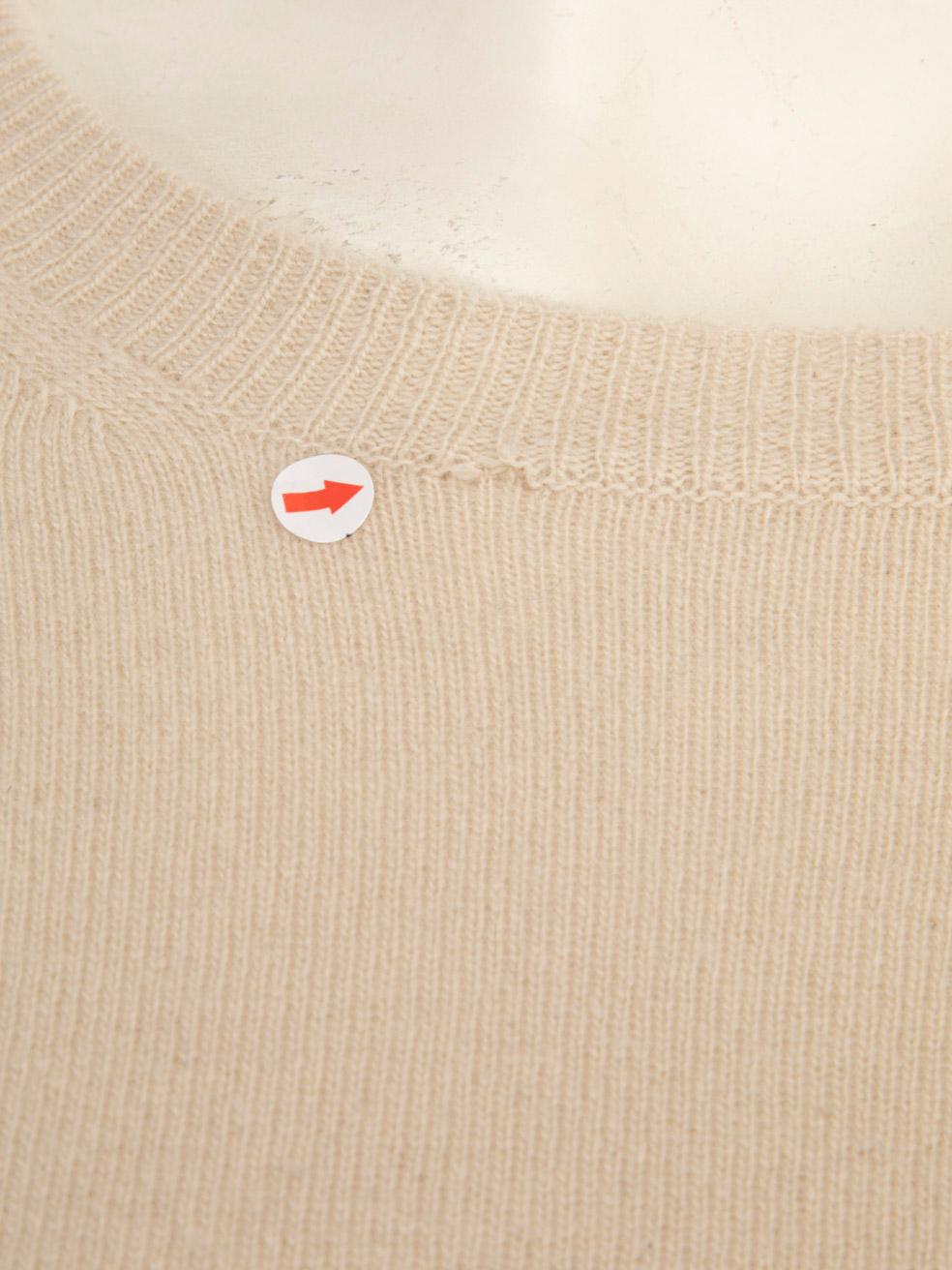 Marni Beige Wool Knit Long Sleeves Jumper Size M en vente 2