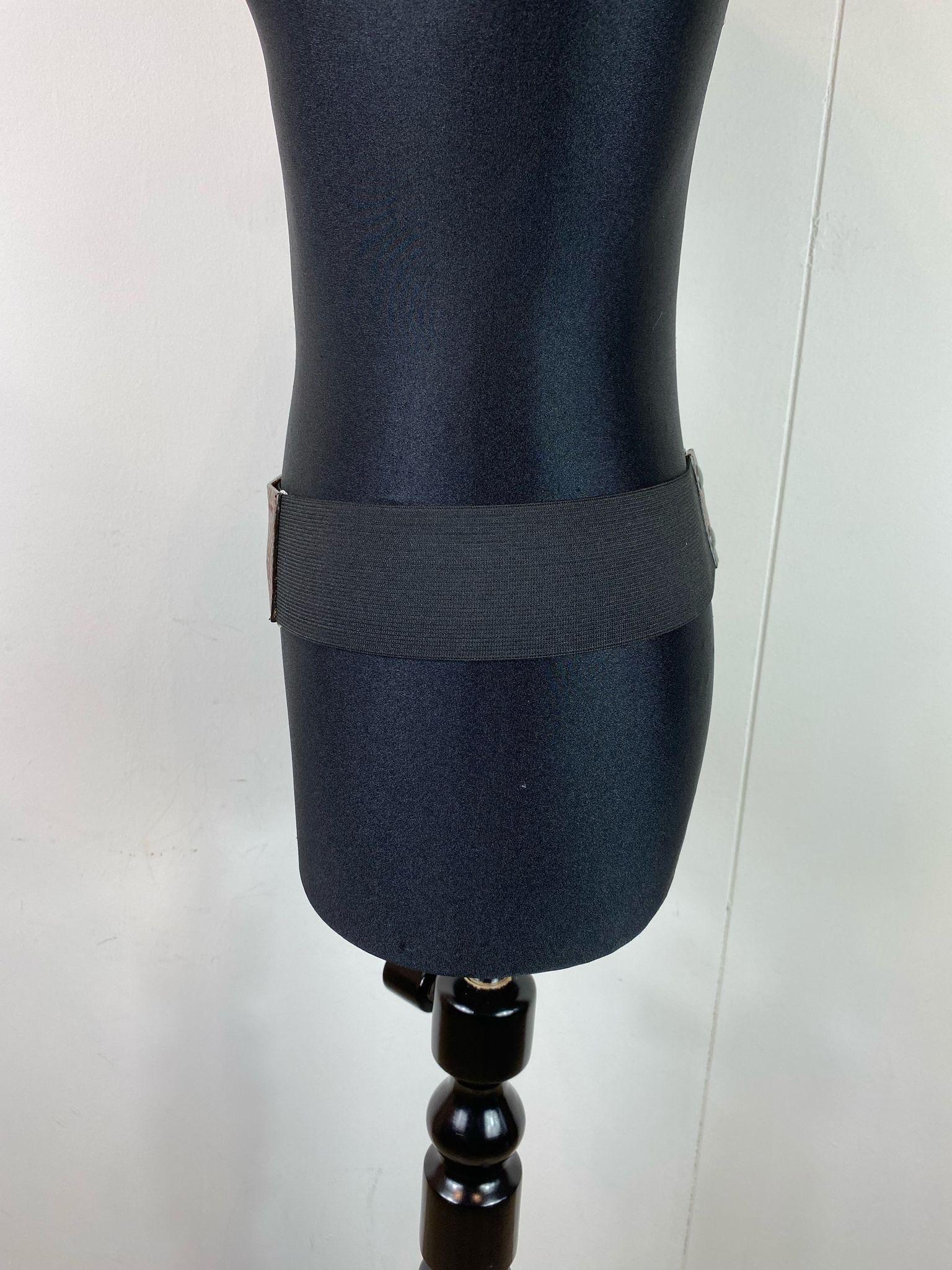 Marni belt with elastic and brown leather insert. For Sale 1