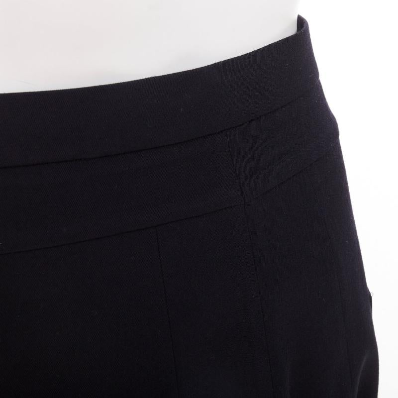 MARNI black 100% virgin wool drop crotch harem knee shorts IT38 XS For Sale 1