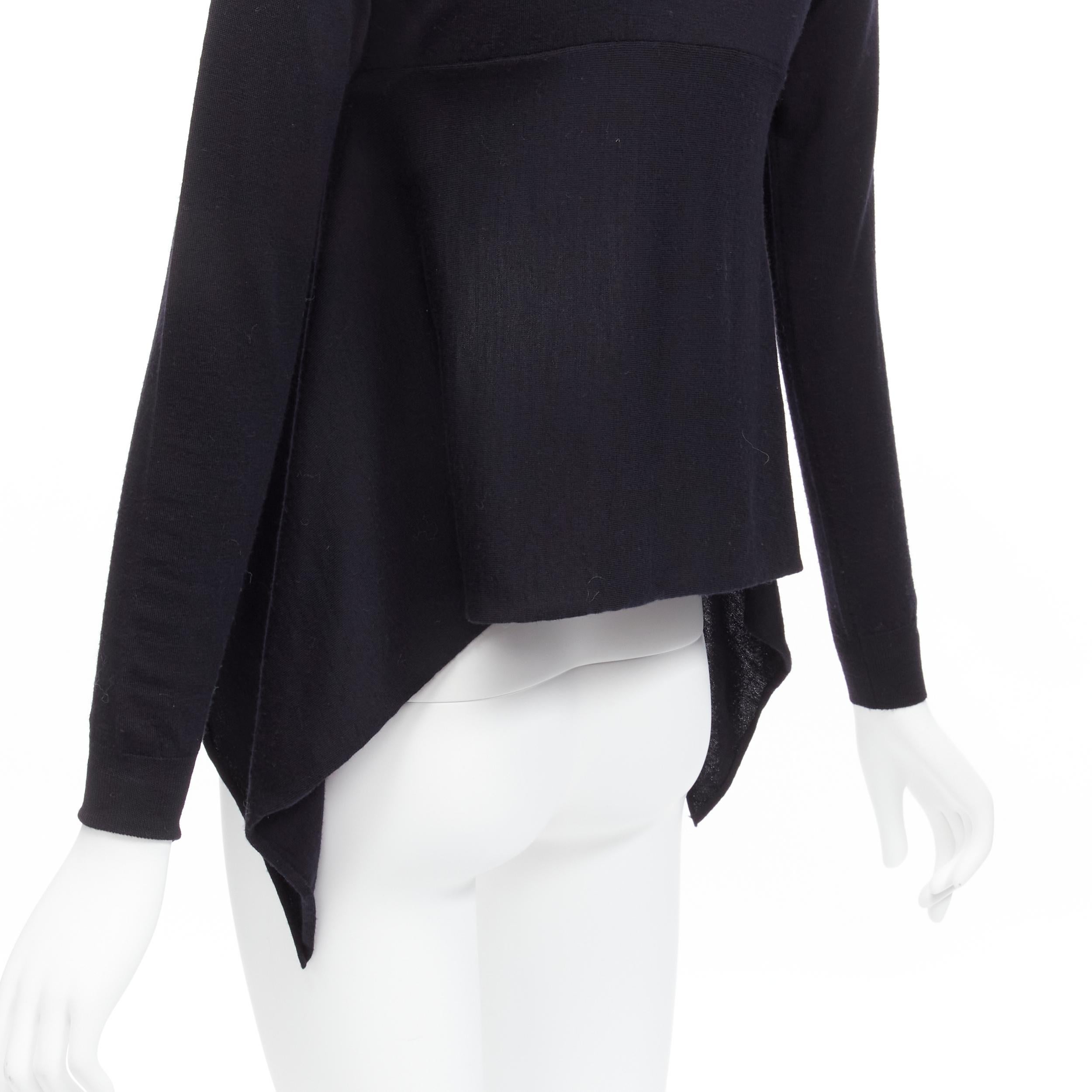 MARNI noir 100% laine pull asymétrique à col ras du cou et ourlet haut FR38 M
Référence : LNKO/A02126
Marque : Marni
MATERIAL : Laine
Couleur : Noir
Motif : Solide
Fermeture : Pull-over
Fabriqué en : Italie

CONDITION :
Condition : Très bon, cet