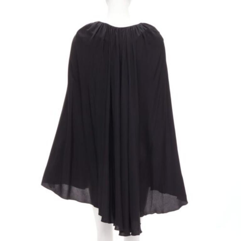 MARNI black acetate silk cape sleeve crew neck mini dress IT40 S
Reference: CELG/A00297
Brand: Marni
Material: Acetate, Silk
Color: Black
Pattern: Solid
Closure: Slip On
Made in: Italy

CONDITION:
Condition: Excellent, this item was pre-owned and is