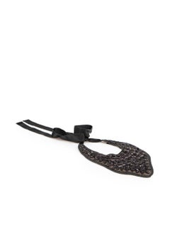 Marni Black Beaded Bib Necklace