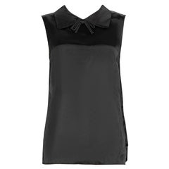 Marni Black Bow Accent Sleeveless Top Size L Marni Black Bow Accent Sleeveless Top Size L